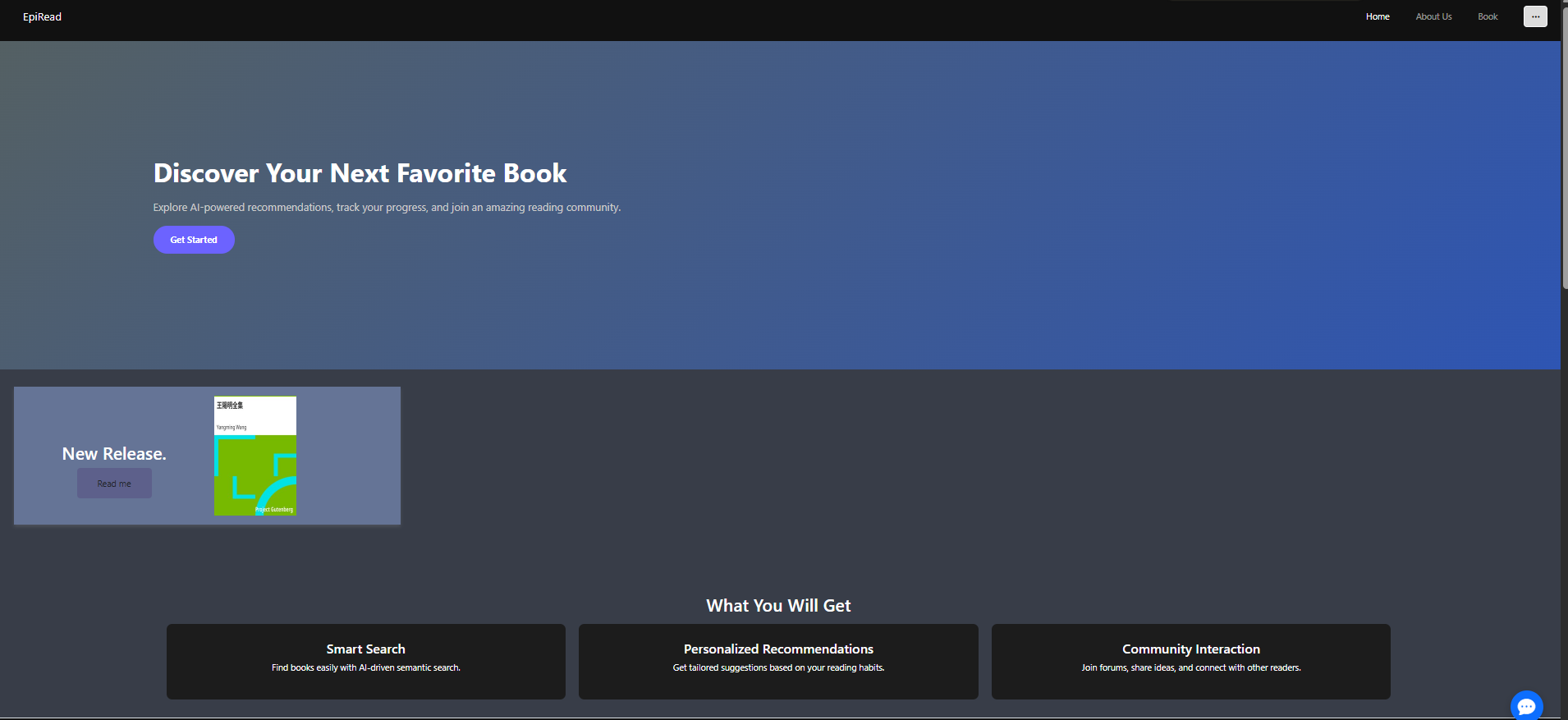 EpiRead e-book platform homepage